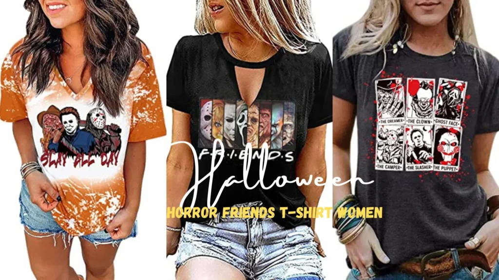 Halloween Horror Friends T-Shirt Women