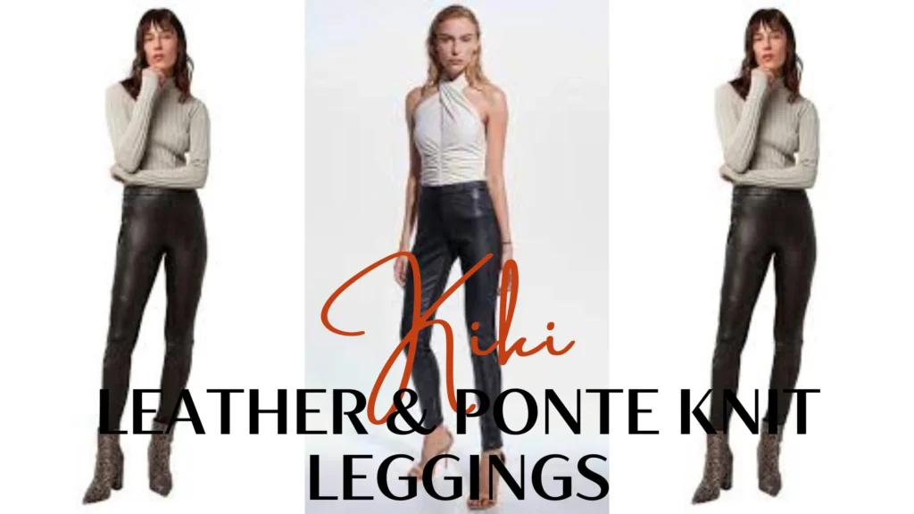 Kiki Leather & Ponte Knit Leggings