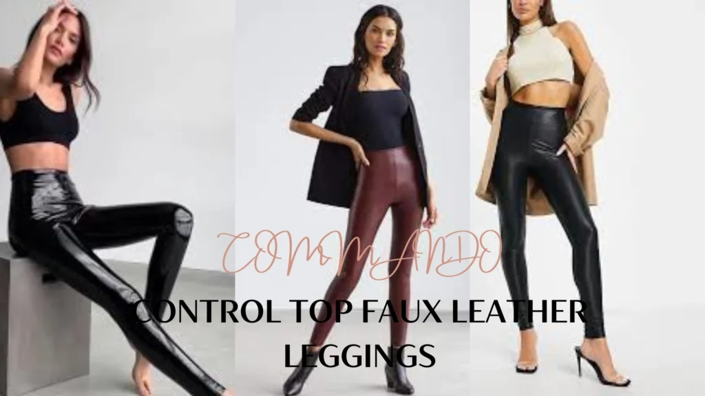 COMMANDO Control Top Faux Leather Leggings