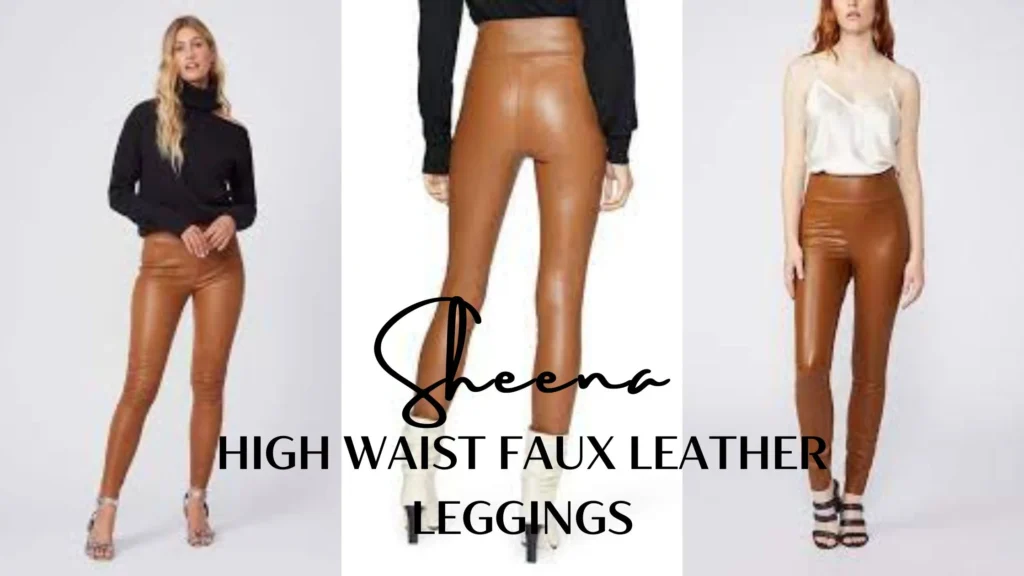 Sheena High Waist Faux Leather Leggings