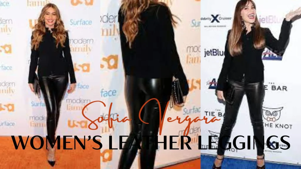 Sofia Vergara Leather Leggings