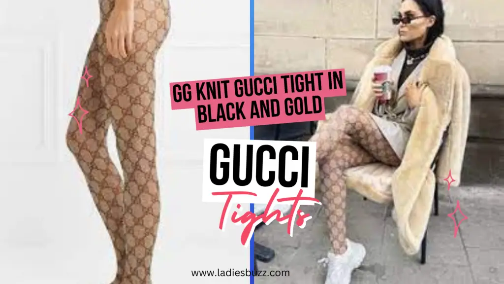 GG Knit Gucci Tight in Black and Gold