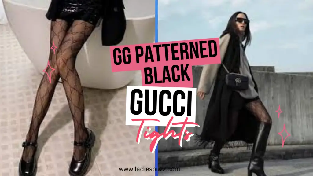 GG Patterned Gucci Tights – Black