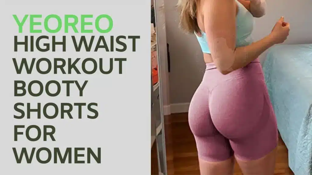 YEOREO High Waist Workout Booty Shorts for Women