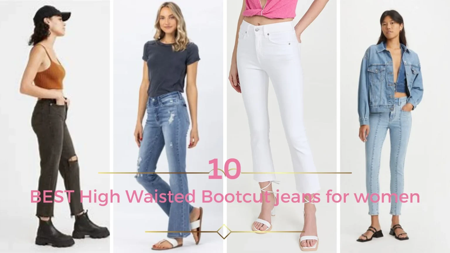 Best High Waisted Bootcut jeans for women