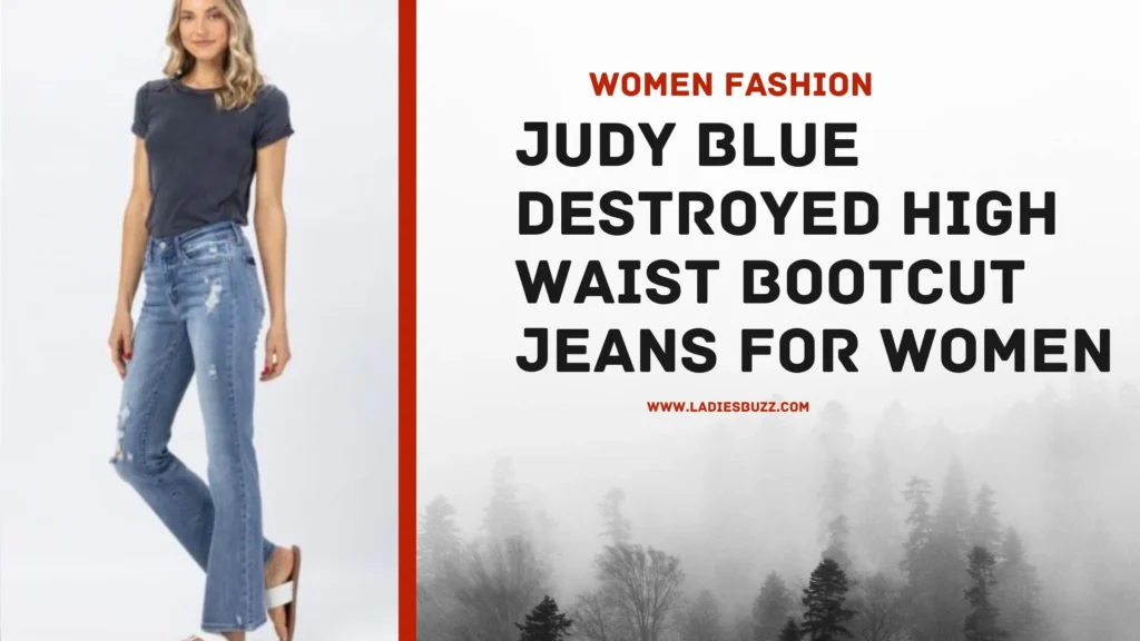 Judy Blue Destroyed High Waist Bootcut Jeans for women