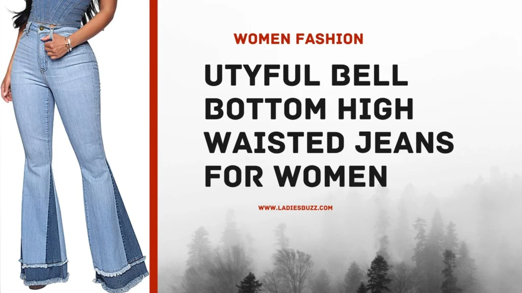 Utyful Bell Bottom High Waisted Jeans for Women