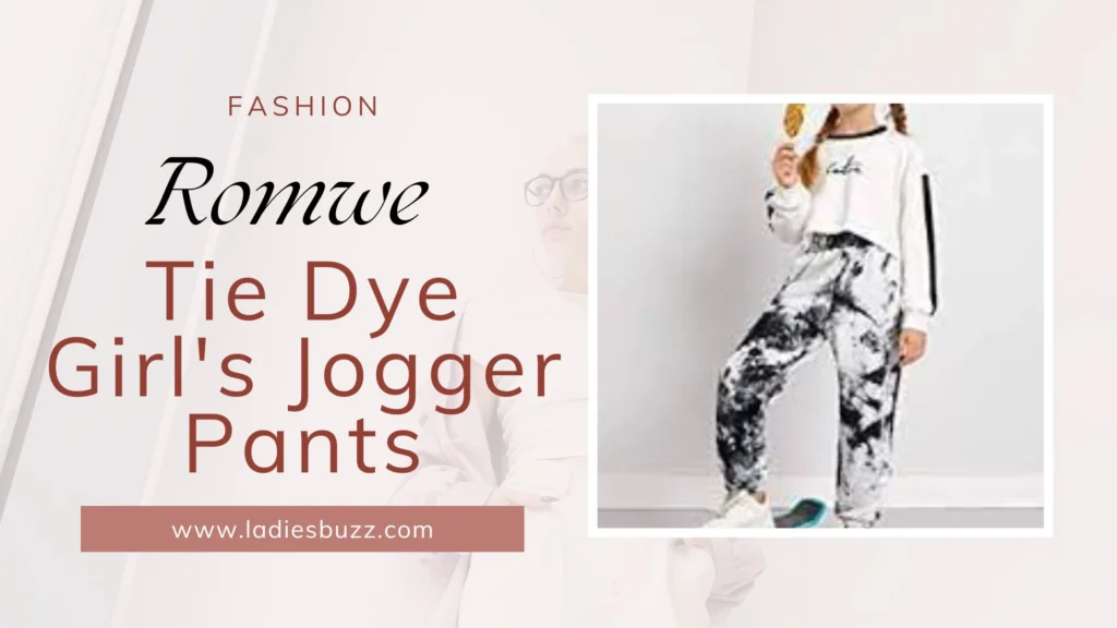 Romwe Tie Dye Girl's Jogger Pants