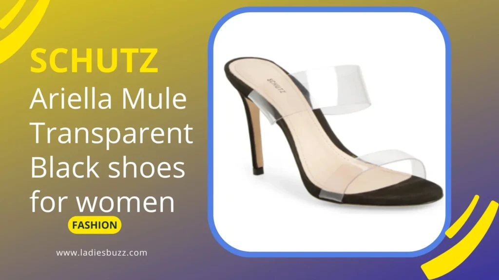 SCHUTZ Ariella Mule Transparent Black shoes for women