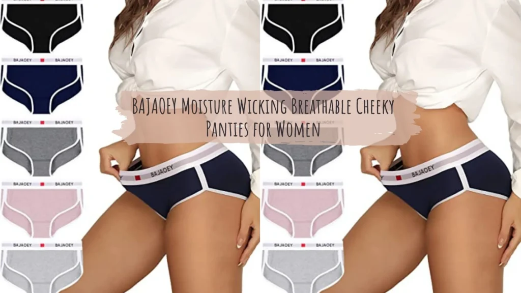 BAJAOEY Moisture Wicking Breathable Cheeky Panties for Women