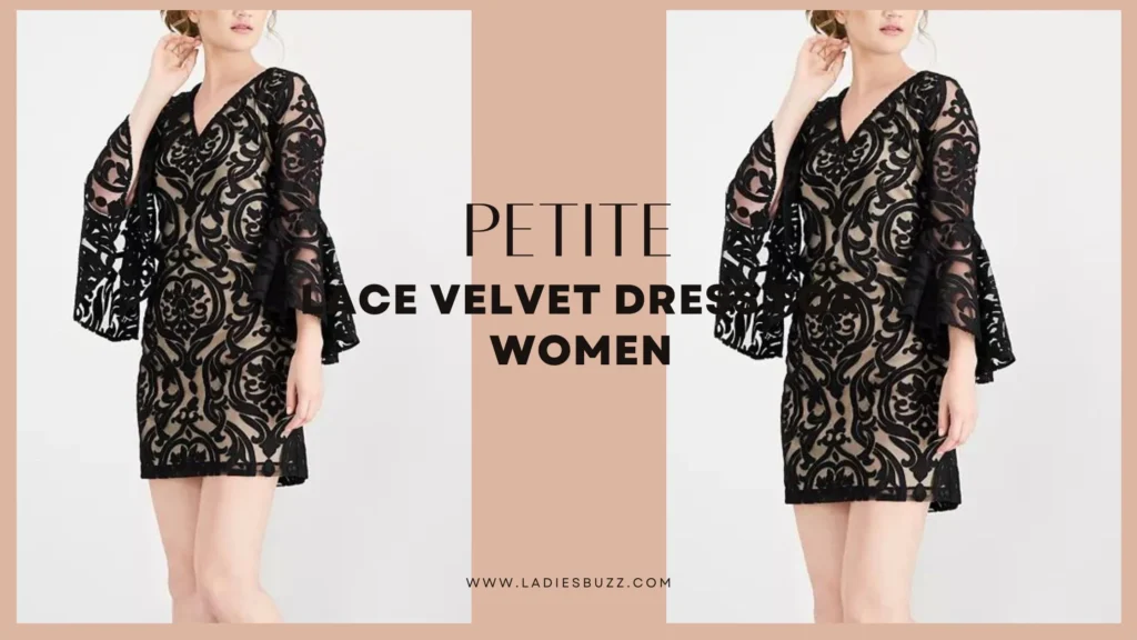 Petite Lace velvet Dress for women