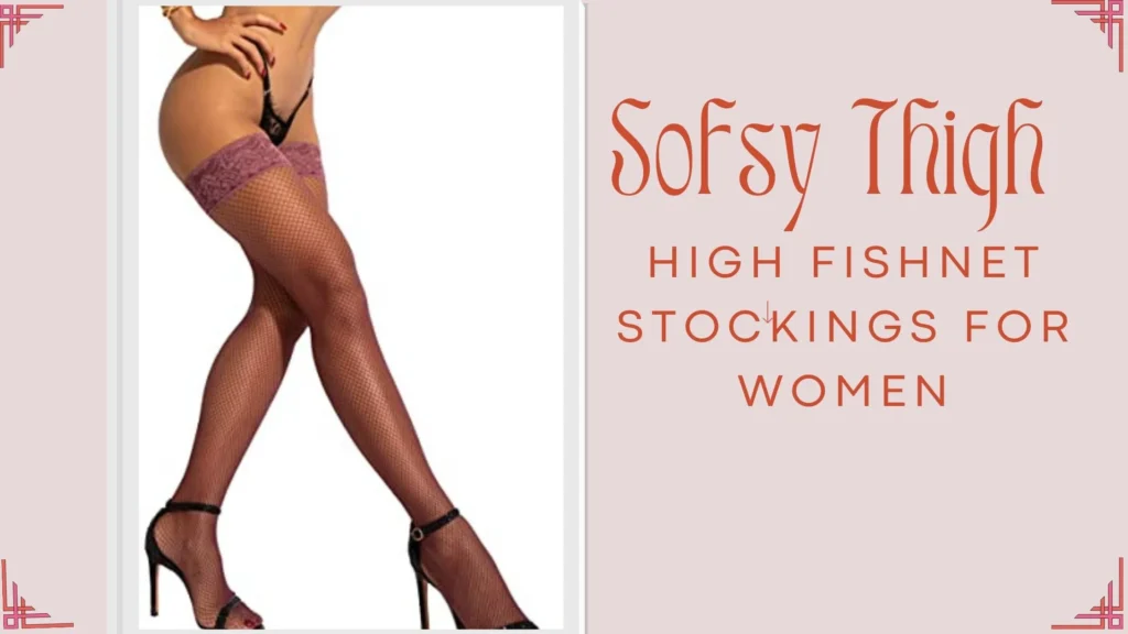 Sofsy Thigh High Fishnet Stockings for Women
