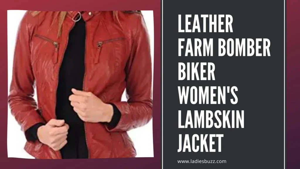 Leather Farm Bomber Biker Women's Lambskin Jacket