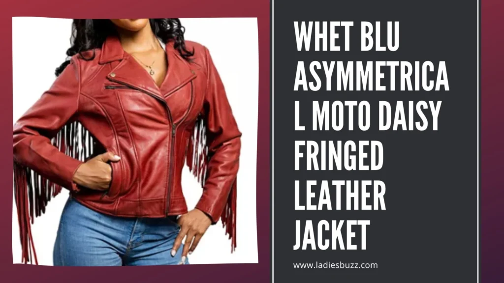 Whet Blu Asymmetrical Moto Daisy Fringed Leather Jacket